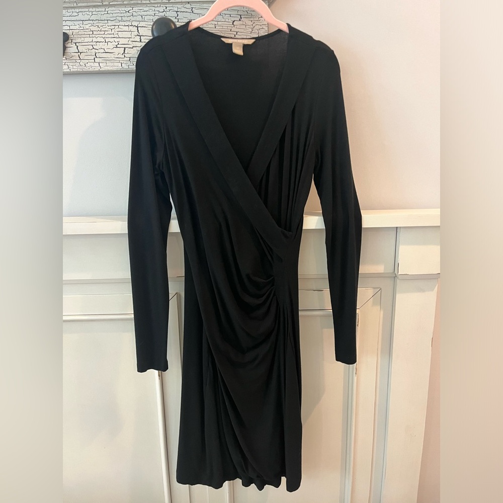Knit Faux Wrap Dress